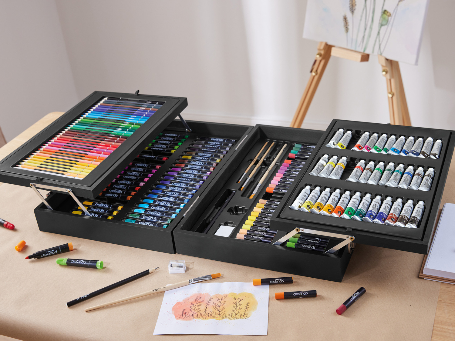 Valigetta per dipingere e colorare Crelando, prezzo 39.99 &#8364; 
174 pezzi ...