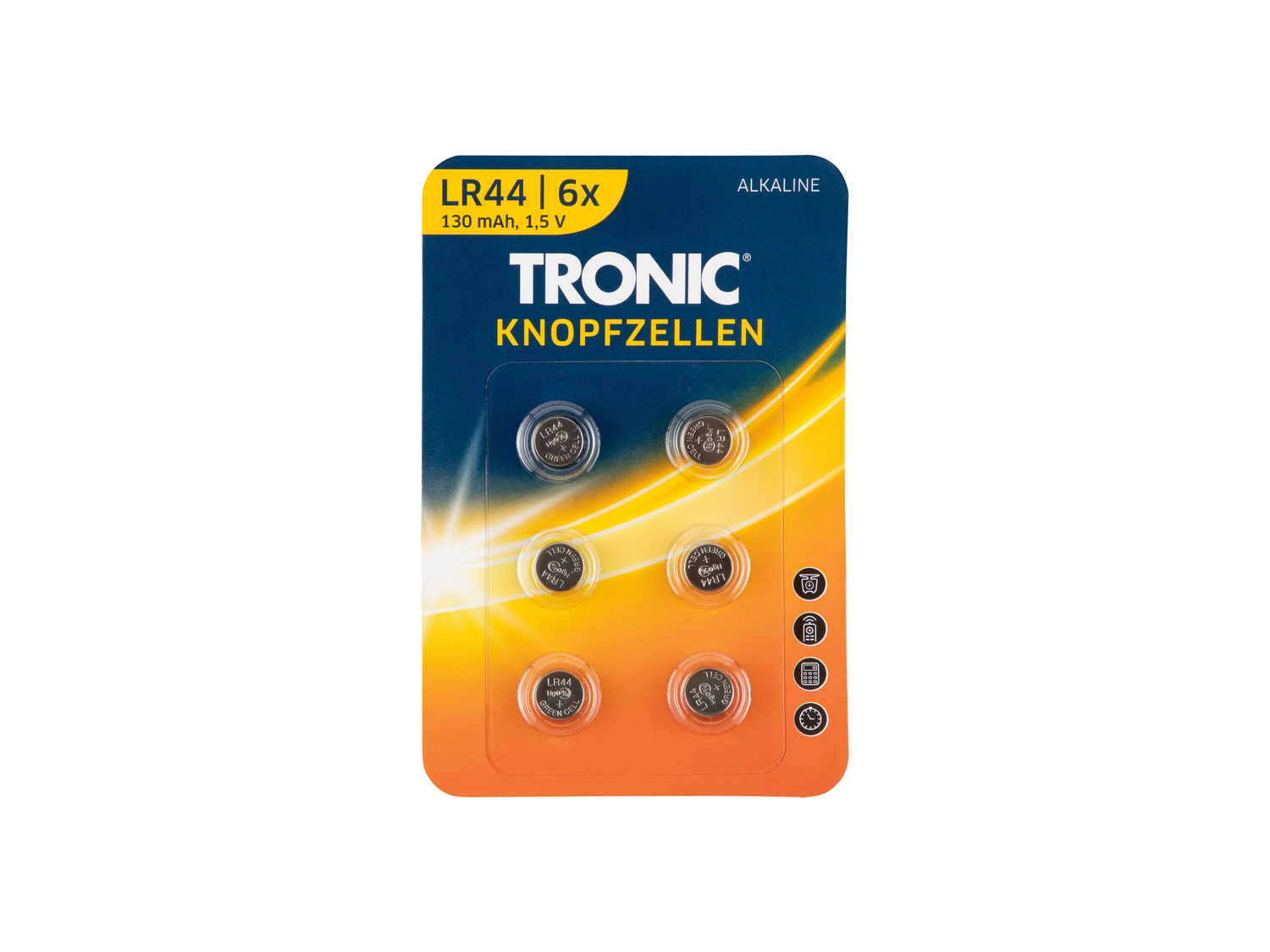 Batterie a bottone Tronic, prezzo 1.49 €
6 pezzi
Caratteristiche