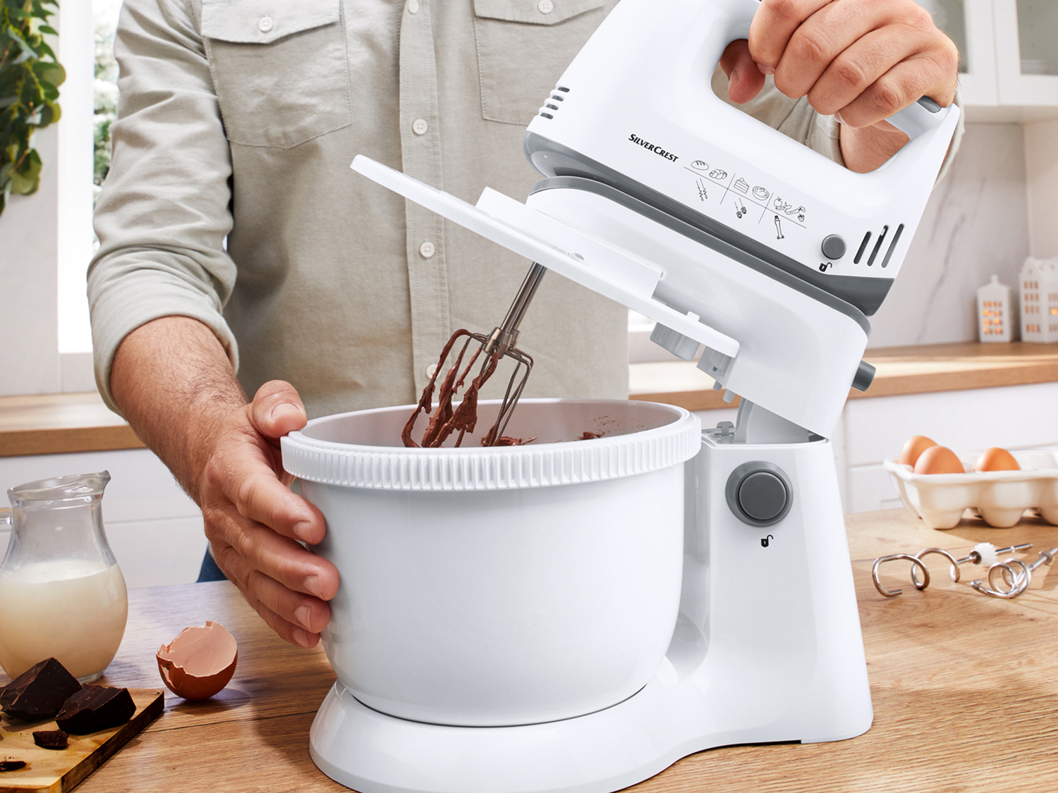 Sbattitore multifunzione con ciotola Silvercrest Kitchen Tools, prezzo 29.99 € ...