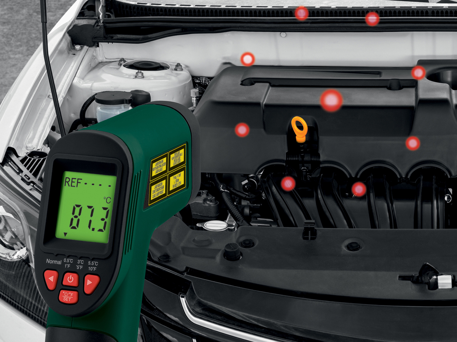 Misuratore di temperatura ad infrarossi Parkside, prezzo 19.99 €
- Ideale ...