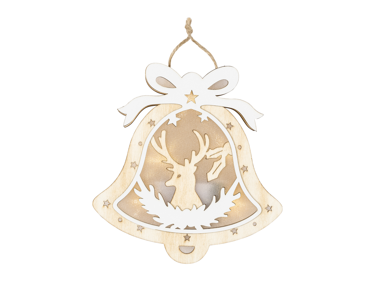 Decorazioni natalizie in legno con LED Melinera, le prix 6.99 €
- Funzionamento ...