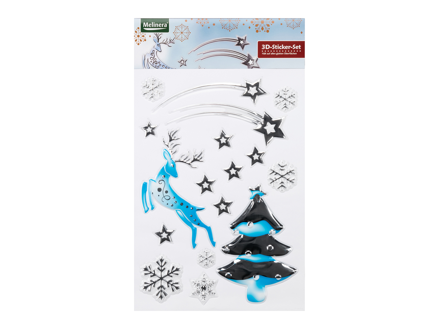Adesivi natalizi 3D Melinera, prezzo 2.49 €
- Dimensioni del foglio: ...