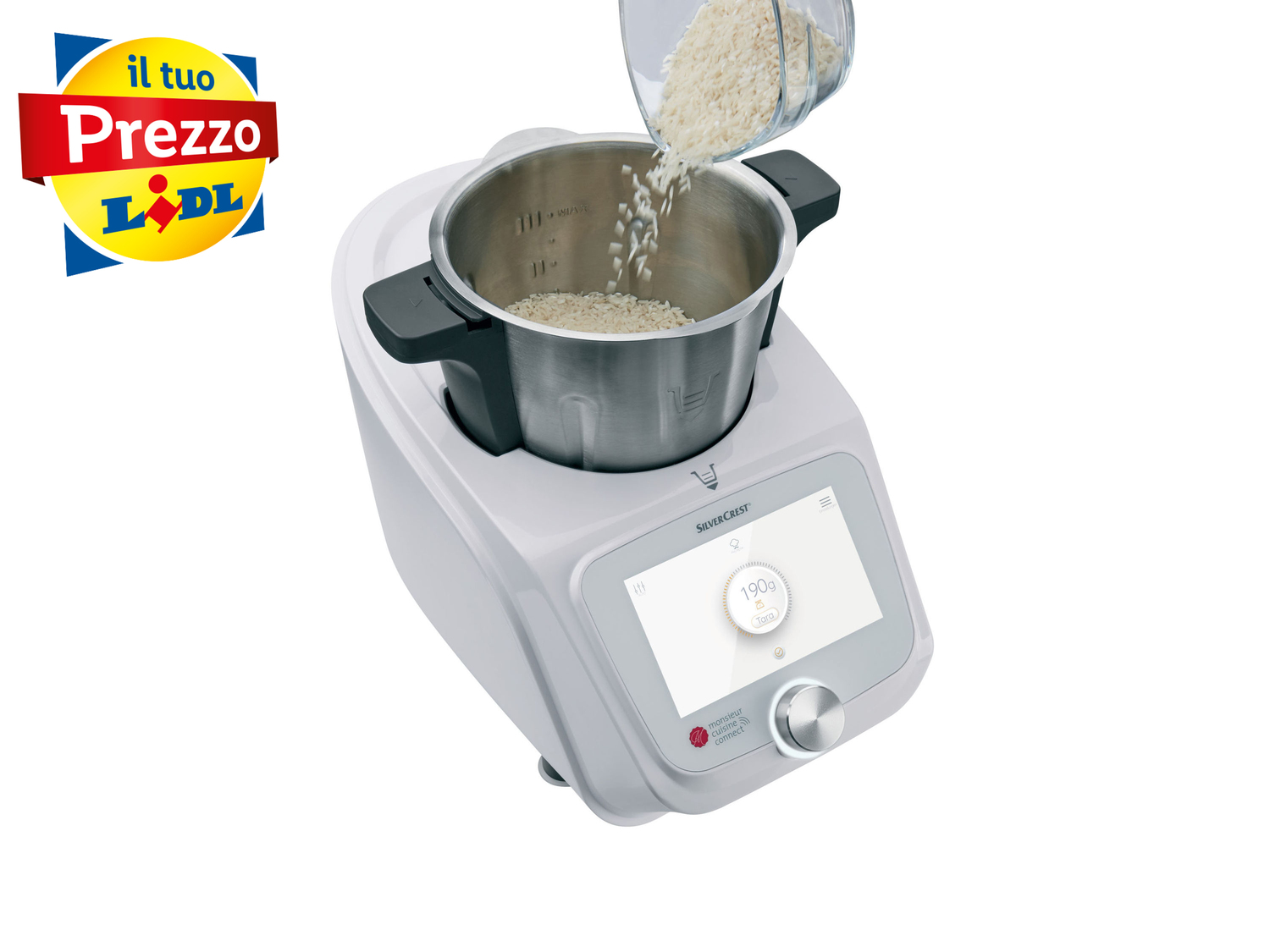Robot da cucina multifunzione Monsieur Cuisine Connect Silvercrest aka Lidlomix, ...