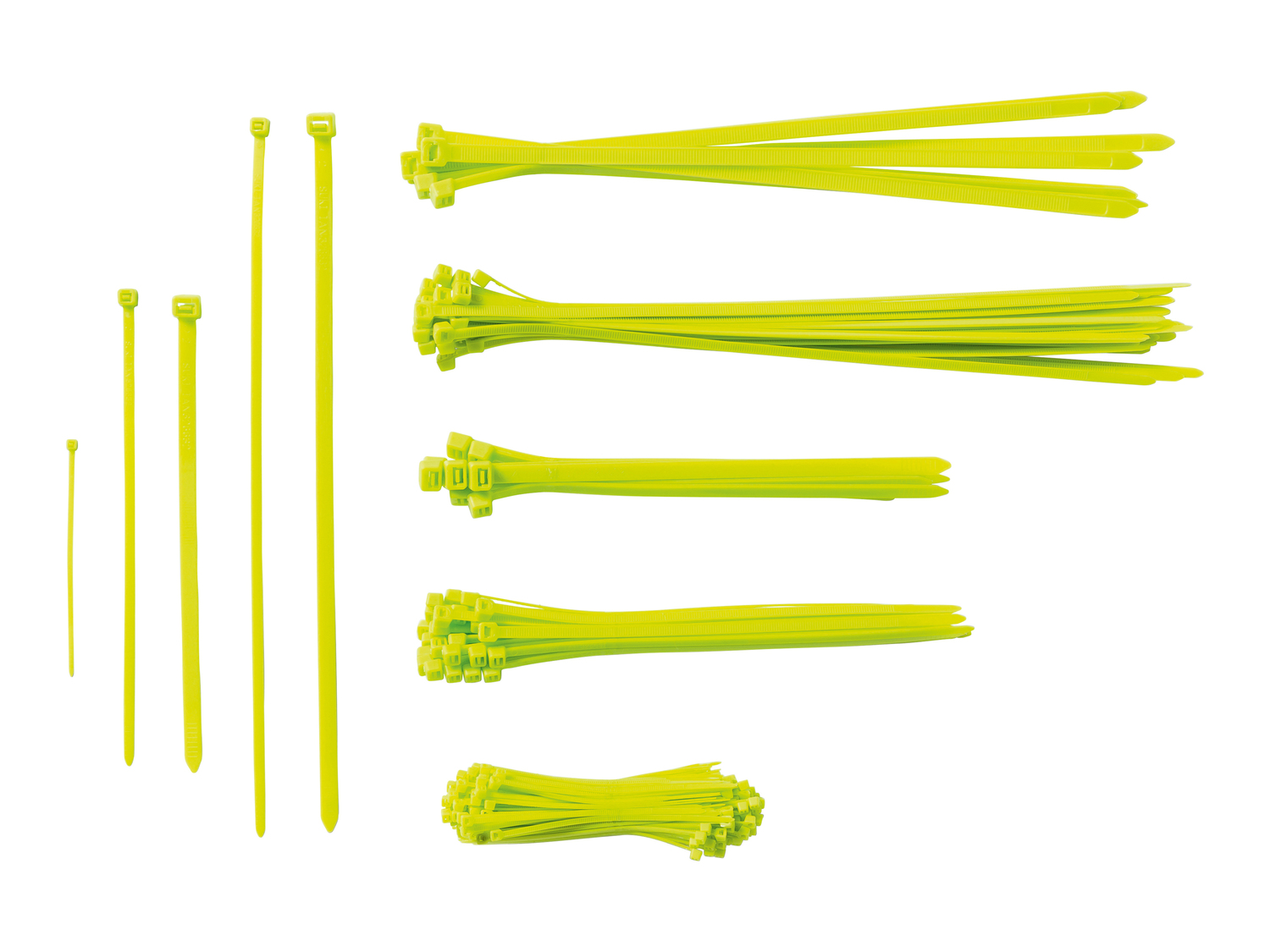 Fascette fermacavo nere, bianche o fluorescenti Parkside, prezzo 2.99 €
250 ...