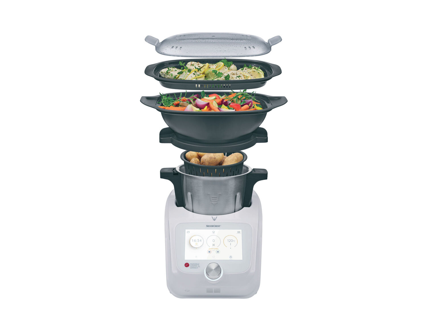 Robot da cucina multifunzione Monsieur Cuisine Connect Silvercrest, prezzo 349.00 ...