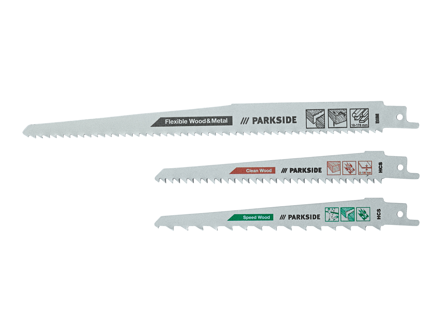 Set lame per seghetto ricaricabile Parkside, prezzo 3.99 €
3 pezzi
- Per i ...