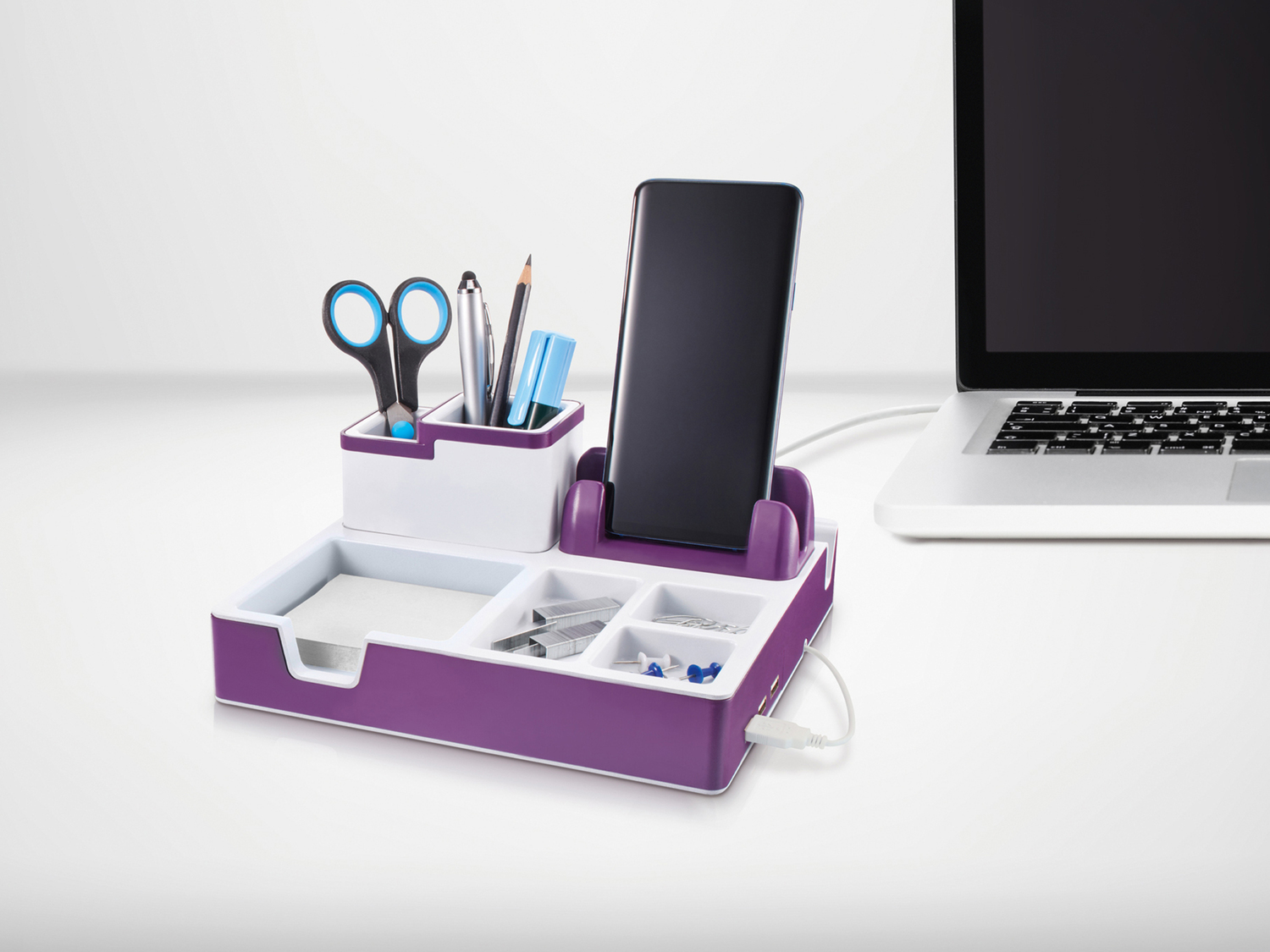 Organizer da scrivania con USB-Hub Silvercrest, prezzo 9.99 €
- Possibile ...