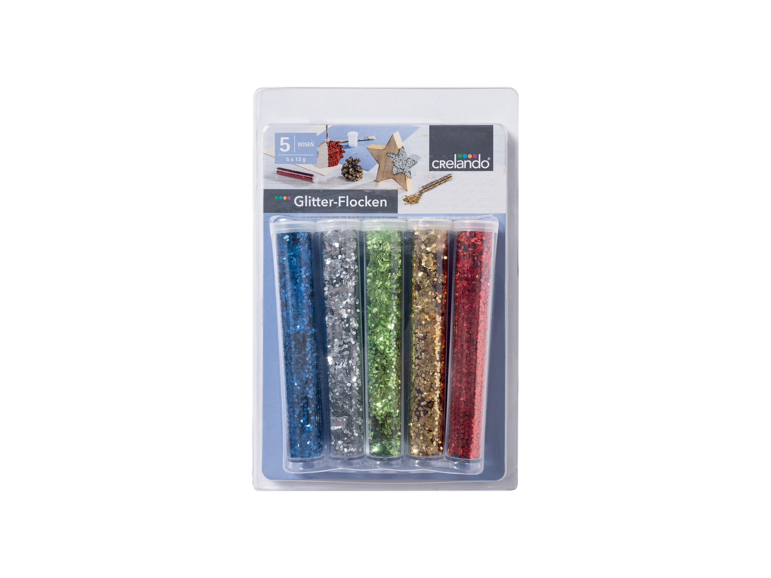 Set per bricolage con glitter Crelando, prezzo 3.99 €
Caratteristiche