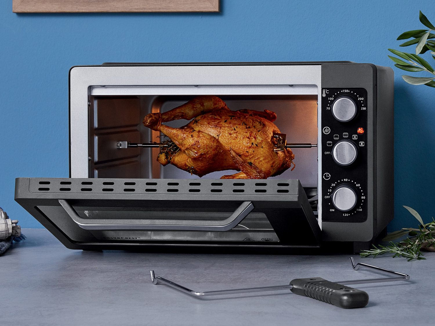 Forno elettrico con grill Silvercrest Kitchen Tools, prezzo 59.00 €
- Con spiedo ...