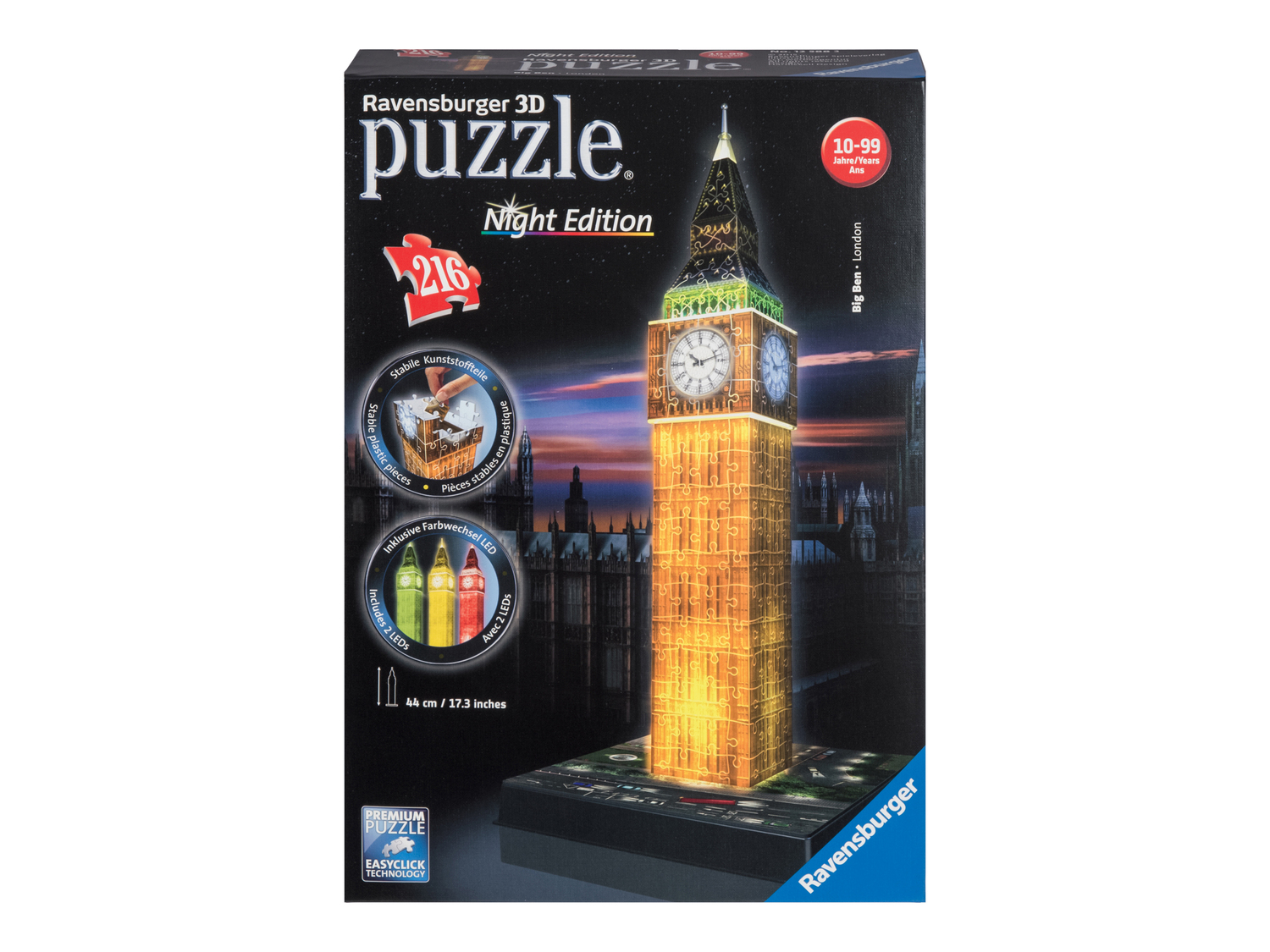 Puzzle 3D con LED Ravensburger, prezzo 19.99 €
- Età minima: ...