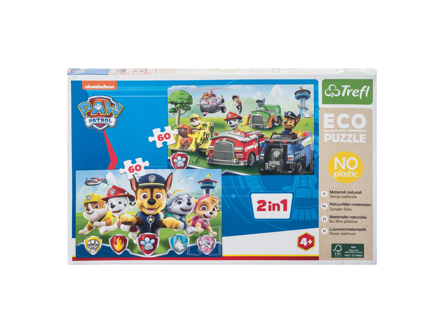 Puzzle per bambini 2 in 1 Avengers, PeppaPig, Paw Patrol, SAM, Frozen Fsc, prezzo ...