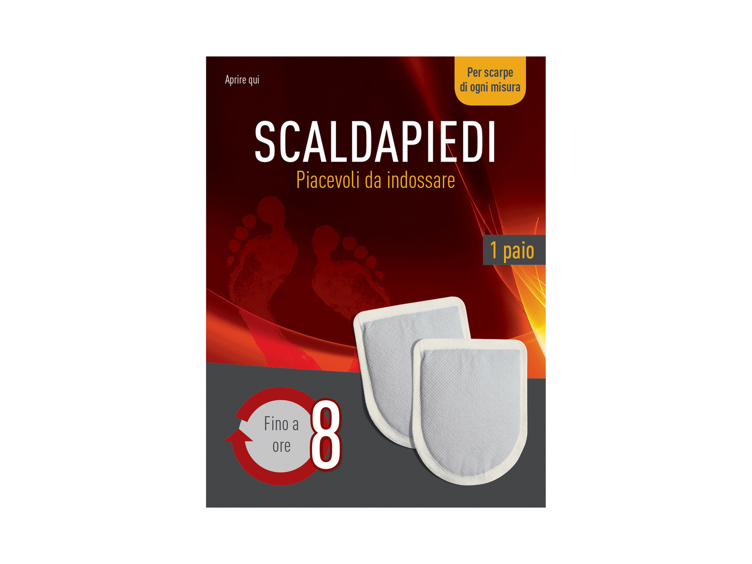 Solette termiche o scalda mani e piedi , prezzo 1.49 €
Misure solette: 36-44