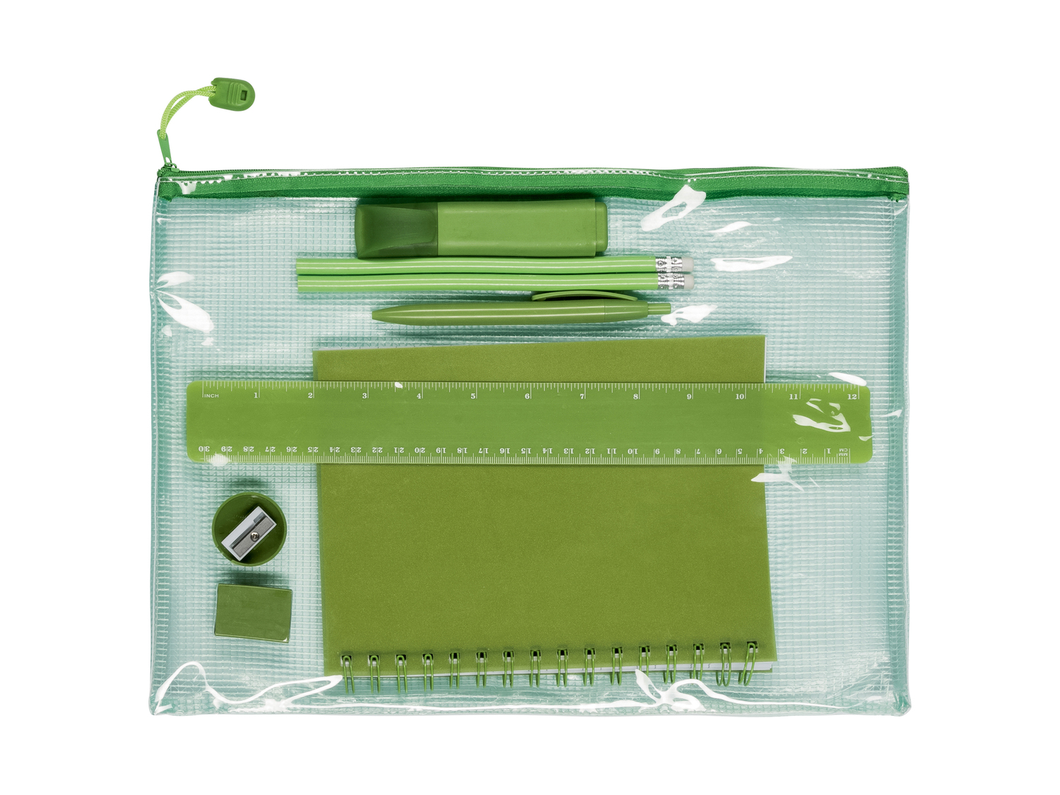Set cancelleria United Office, prezzo 3.99 &#8364; 
9 pezzi 
- Agenda A5
- Righello ...