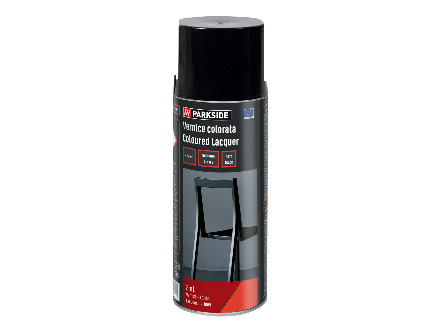 Vernice trasparente o colorata spray Parkside, prezzo 2.49 &#8364; 
400 ml
Caratteristiche
 ...