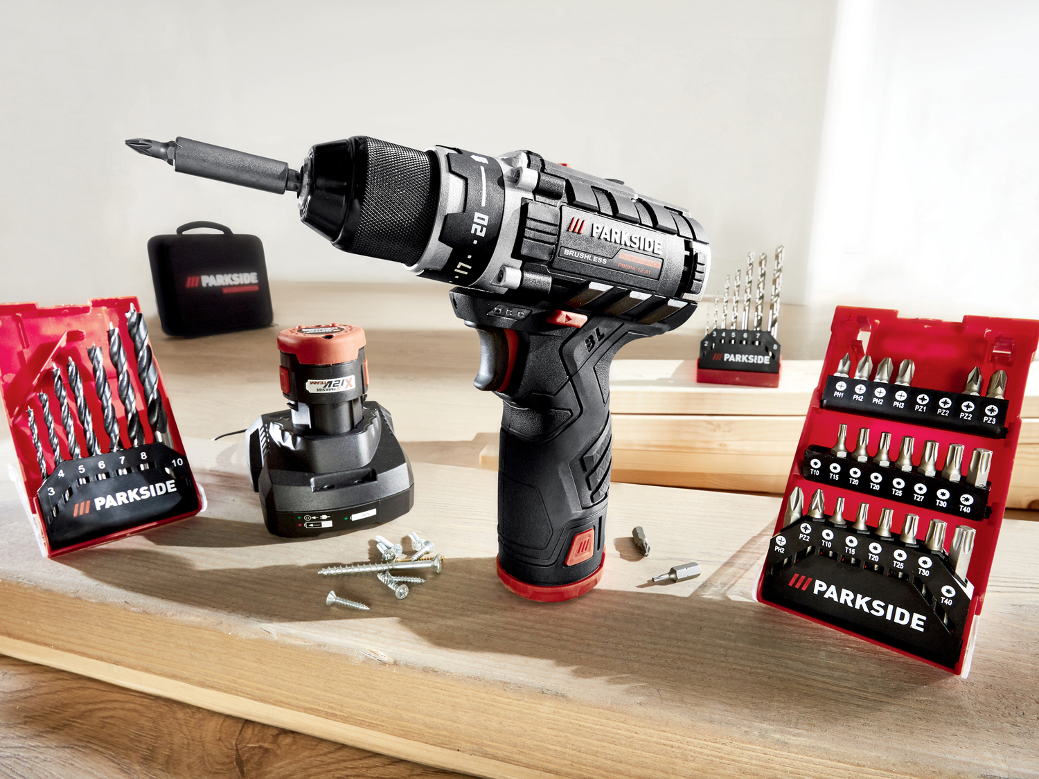 Set trapano avvitatore ricaricabile Parkside, X12VTeam, prezzo 59.00 € 
Scopri ...