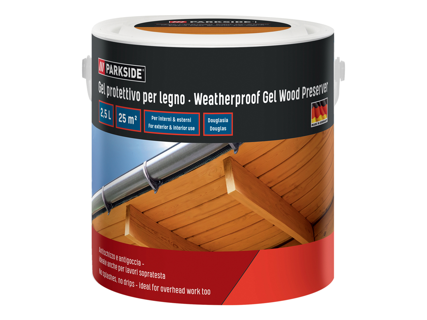 Gel protettivo per legno Parkside, prezzo 9.99 €
2,5 L
- Color Teak, ...