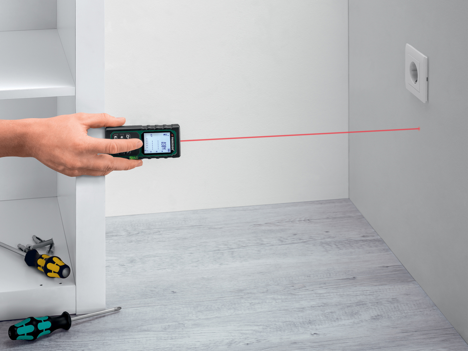 Misuratore di distanza laser Parkside, prezzo 22.99 €
- Per la rilevazione ...