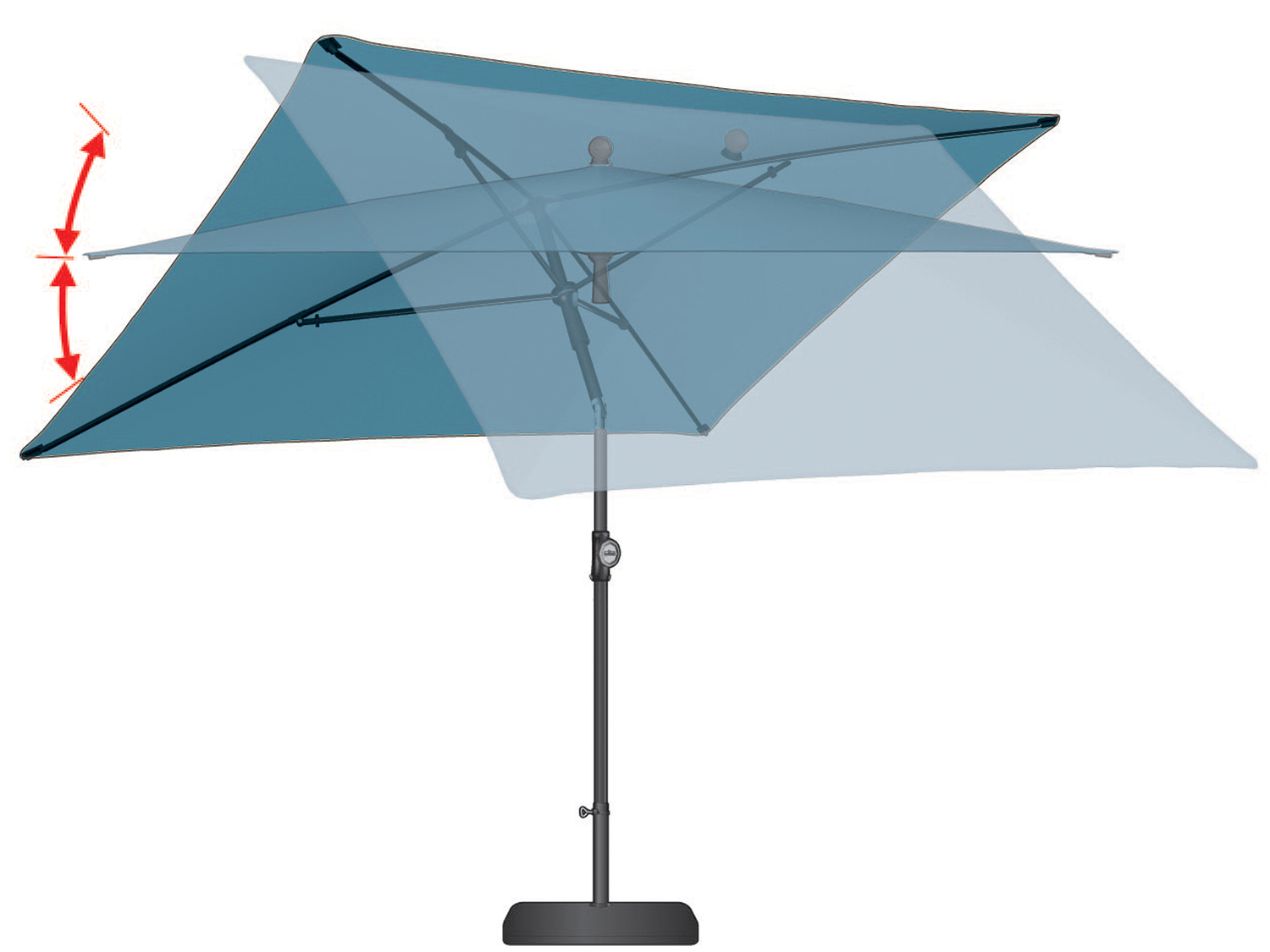 Ombrellone Parkside, prezzo 19.99 €
210 x 140 cm
- Regolabile a piacere ...
