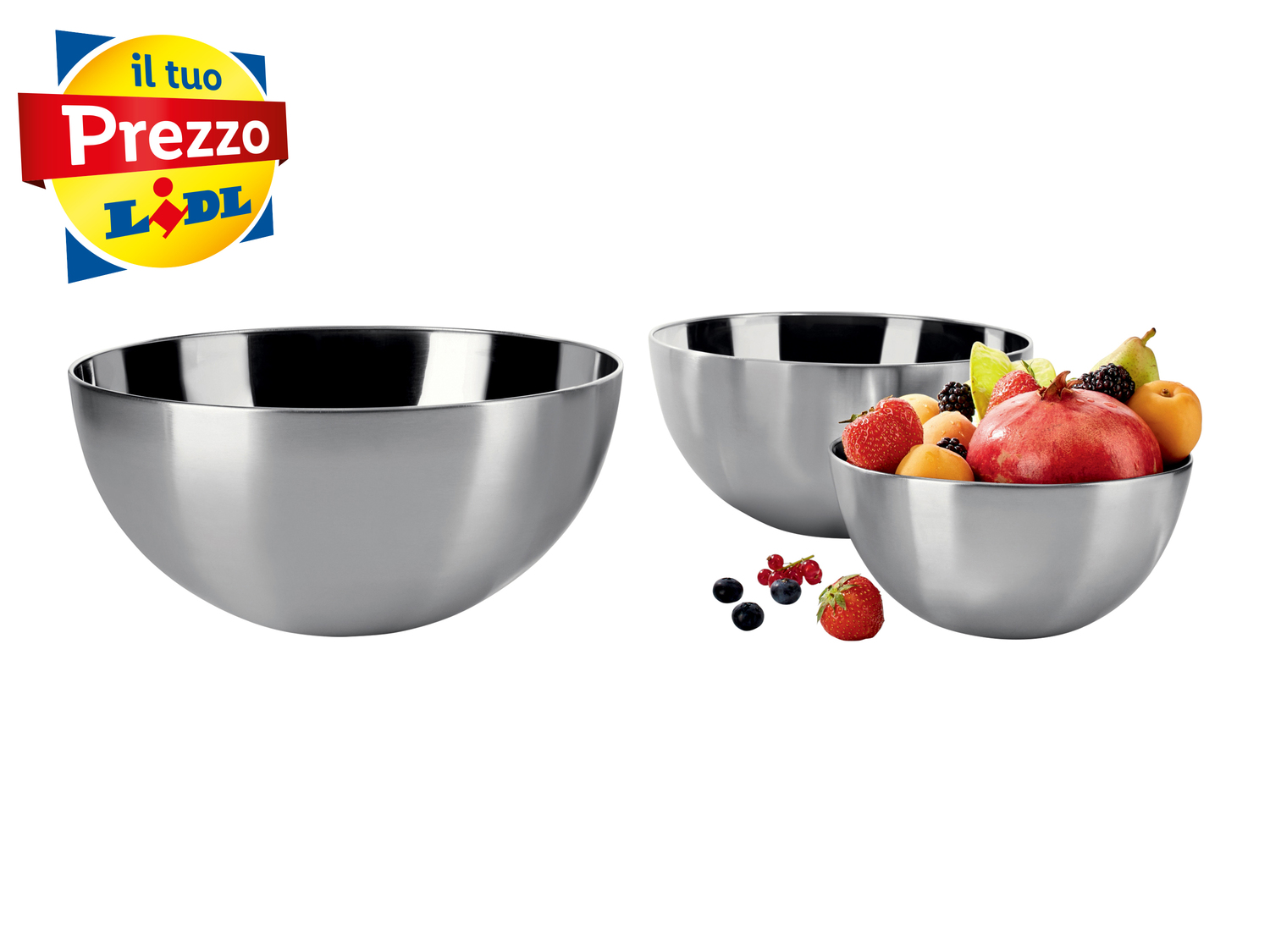 Set ciotole Ernesto, prezzo 7.99 €
3 pezzi
- In acciaio
- Adatte per ...