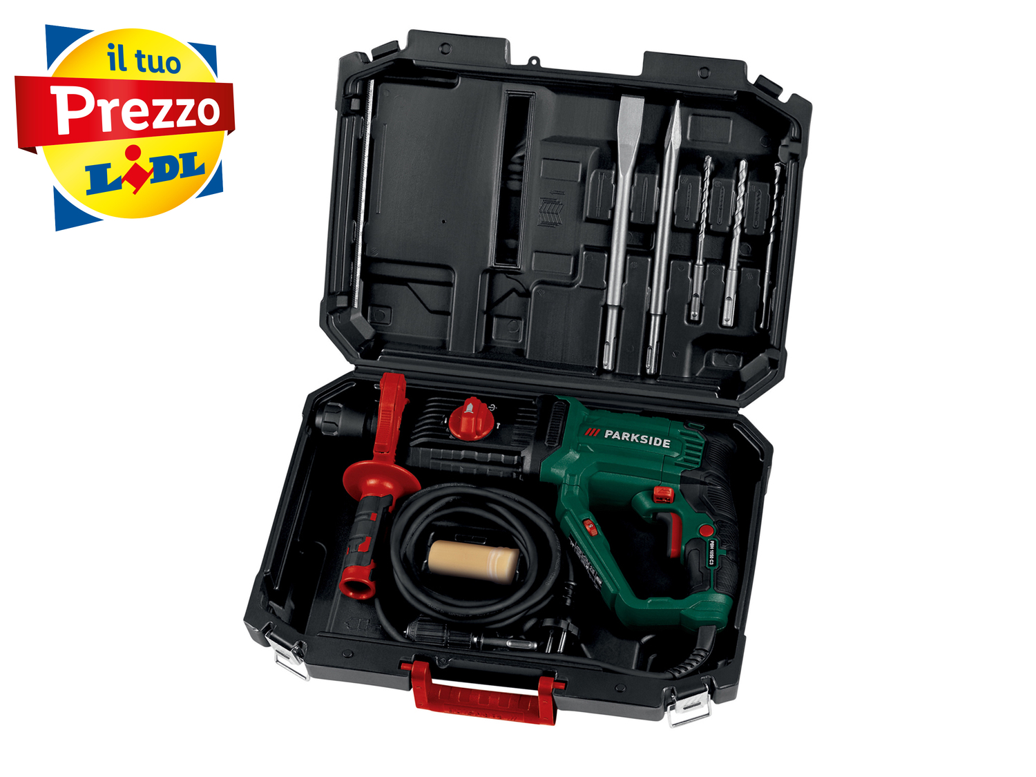 Trapano a percussione scalpellatore Parkside PBH 1050 C3, prezzo 49.00 €
- Impostazione ...