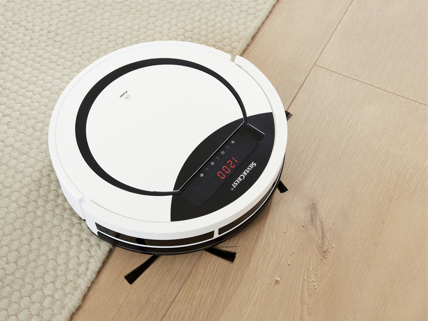 Robot aspirapolvere Silvercrest, prezzo 99.00 €
- Con 10 sensori antiurto ...