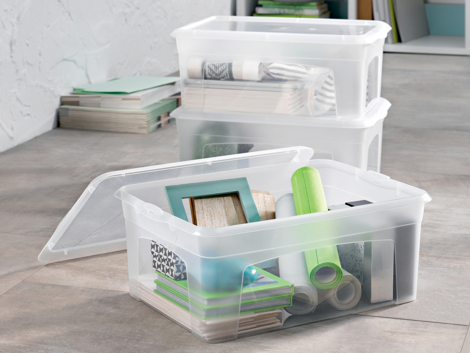 Set box universale Livarno, prezzo 7.99 € 
3 o 4 pezzi 
- Con coperchio
- 3 ...