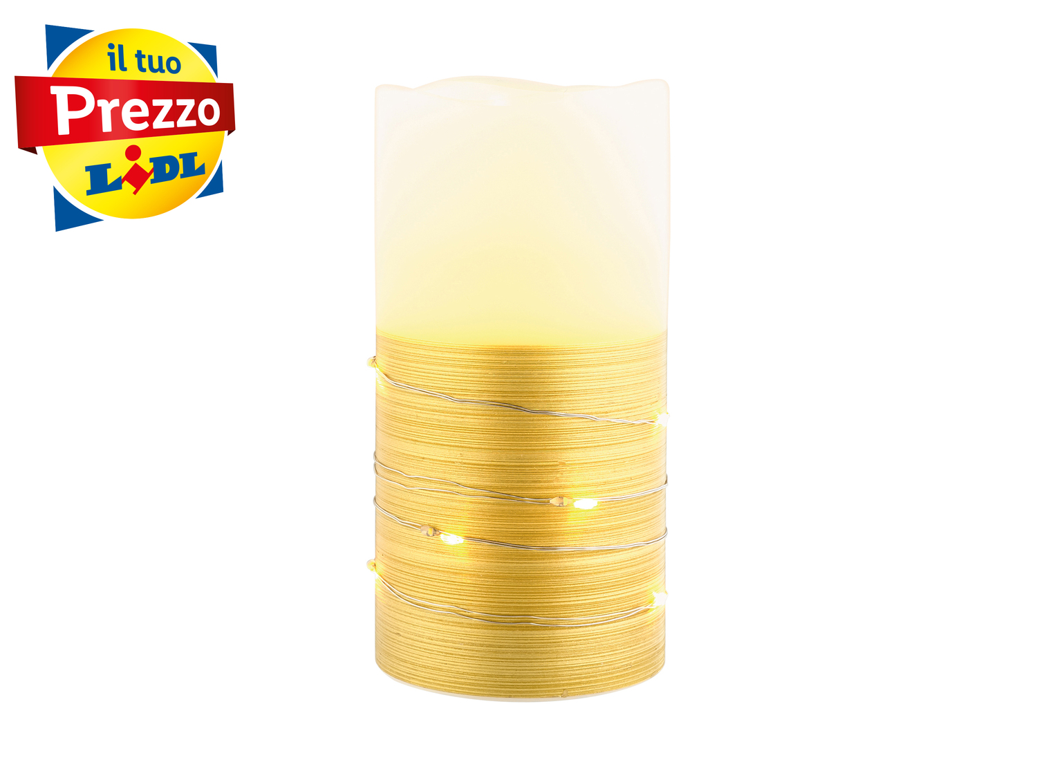 Candela LED Livarno, prezzo 6.99 €
- Timer da 6 ore con ripetizione automatica ...