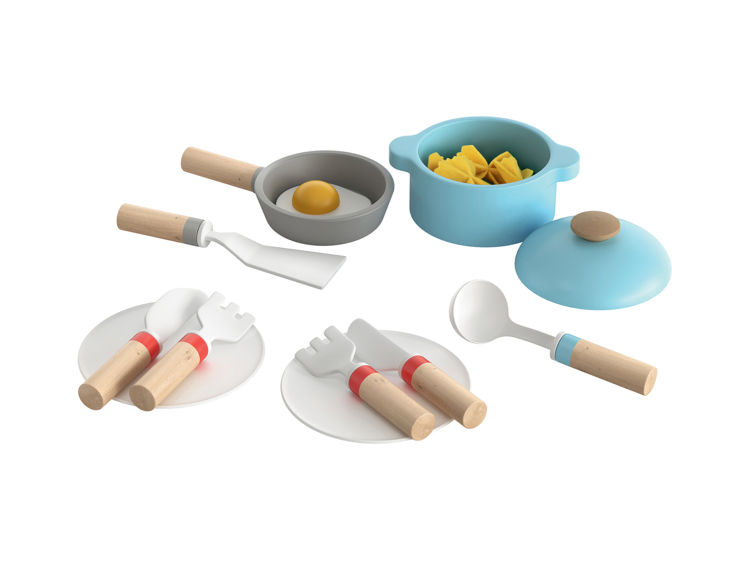 Utensili per cucina giocattolo in legno Playtive, prezzo 9.99 &#8364; 
- Et&agrave;: ...