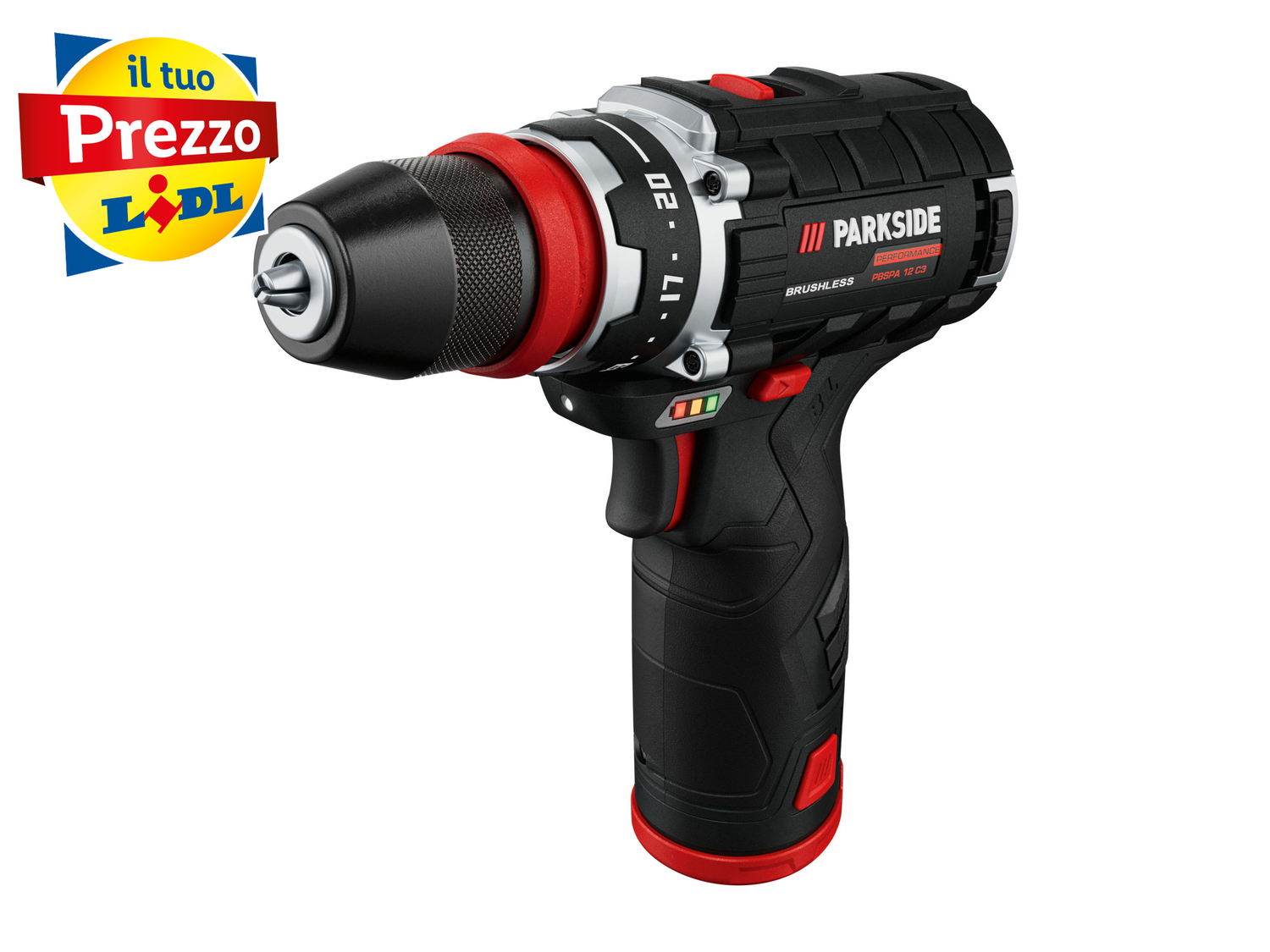 Set trapano avvitatore ricaricabile Parkside, prezzo 69.00 €
- Motore ...