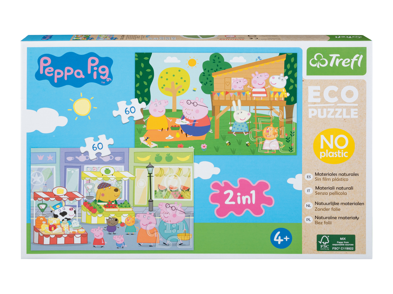 Puzzle 2 in 1 Avengers, Peppa Pig, Sam il Pompiere, Paw Patrol Trefl, prezzo 3.49 ...