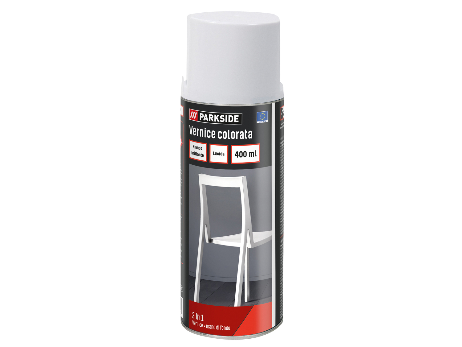 Vernice colorata spray Parkside, prezzo 3.99 €
400 ml
- Per ambienti ...