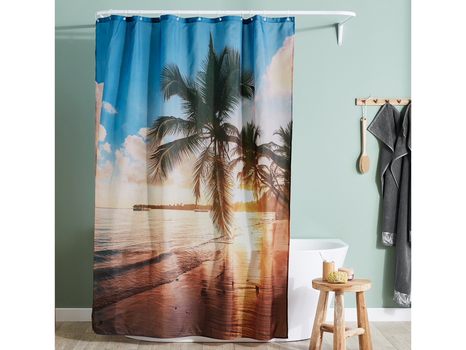 Tenda per doccia Livarno, prezzo 6.99 €
180 x 200 cm
- Con 12 occhielli ...