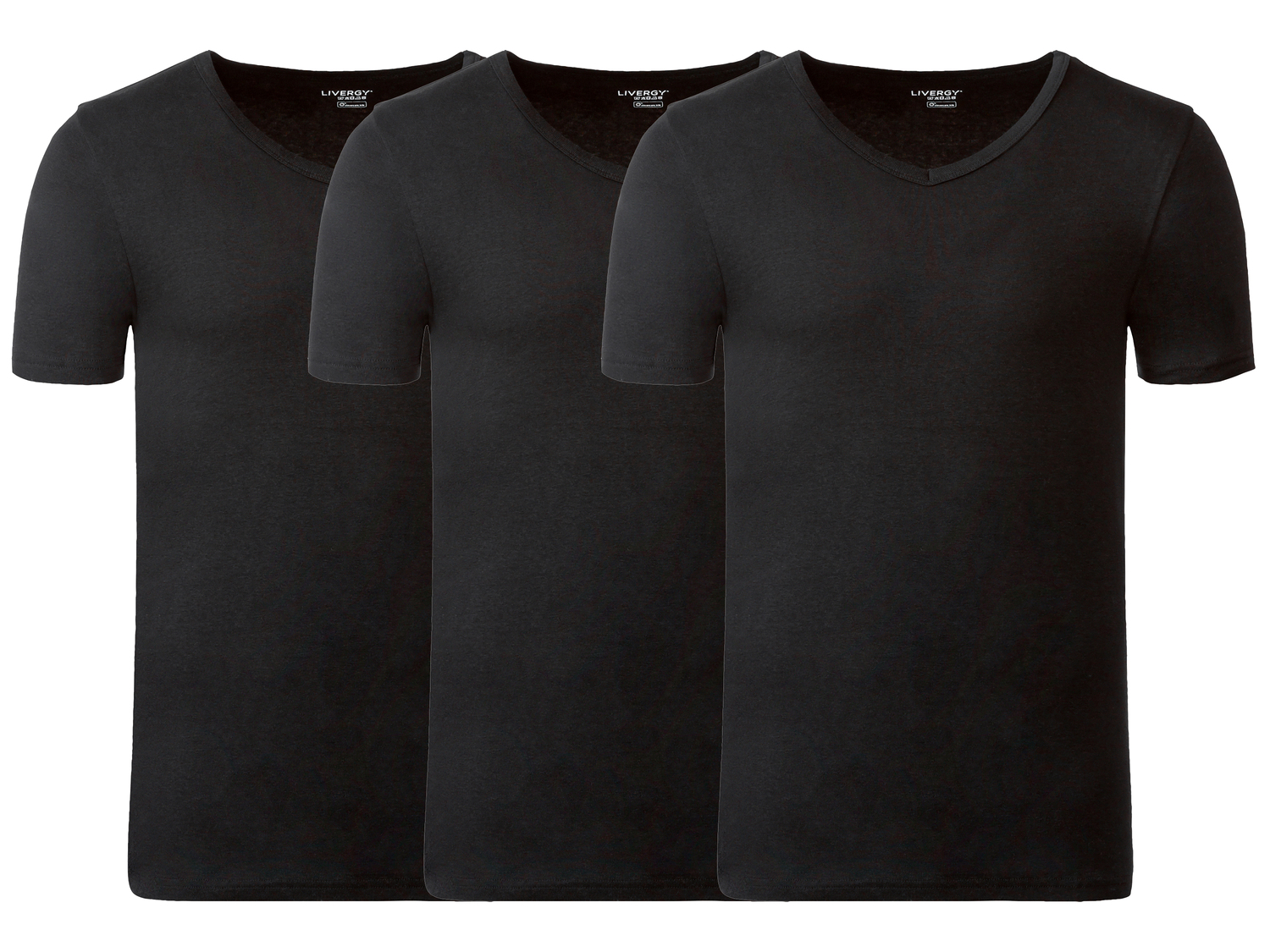 T-shirt intima da uomo Livergy, prezzo 11.99 €
3 pezzi - Misure: M-XL ...