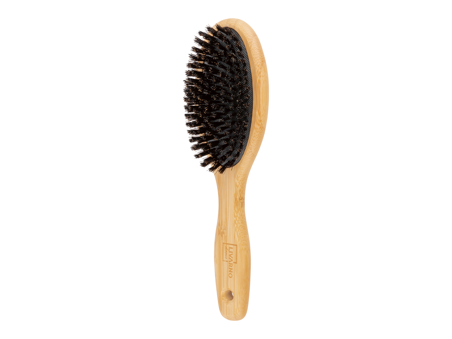Spazzola per capelli in bambù Livarno, prezzo 3.49 €
- Manico in 100% ...