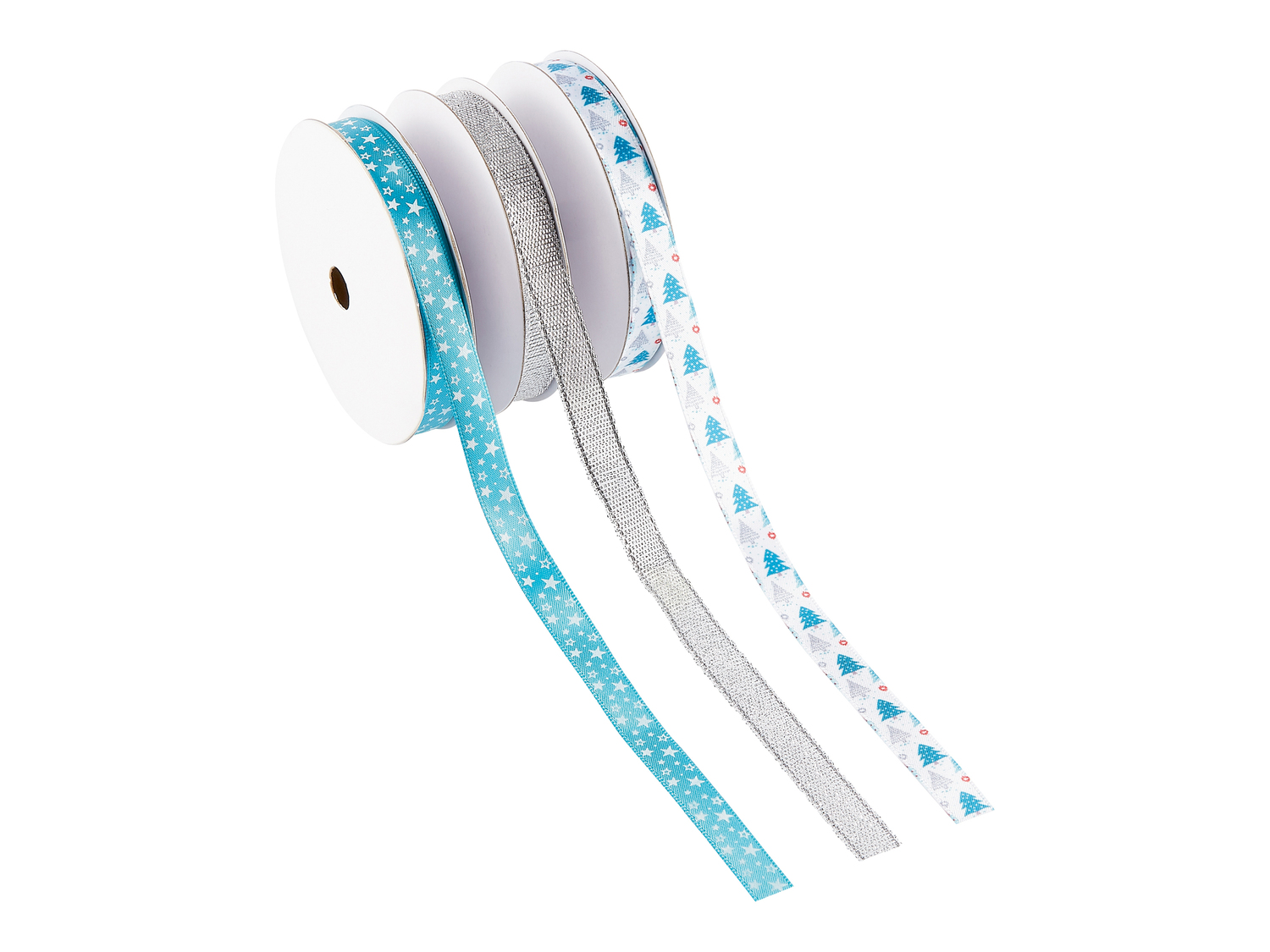 Nastro per pacchi regalo 5 m Crelando, prezzo 1.99 &#8364;  
3 pezzi
Caratteristiche