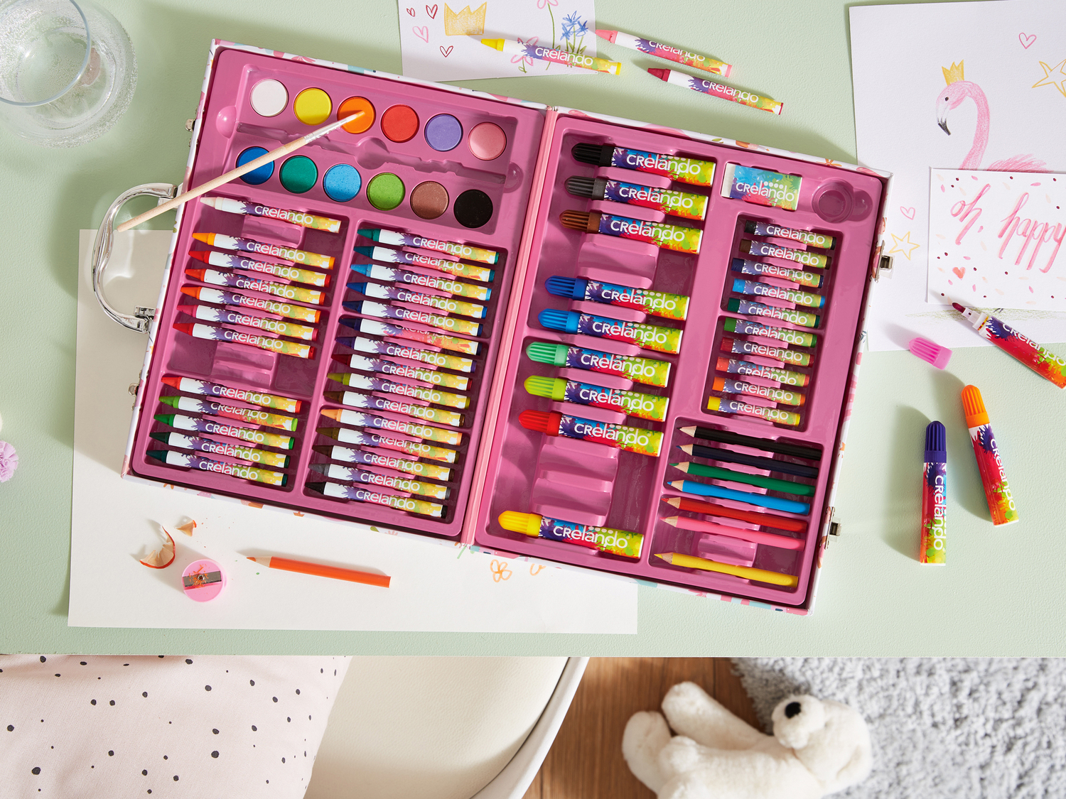 Valigetta per dipingere e colorare per bambini Crelando, prezzo 8.99 € ...