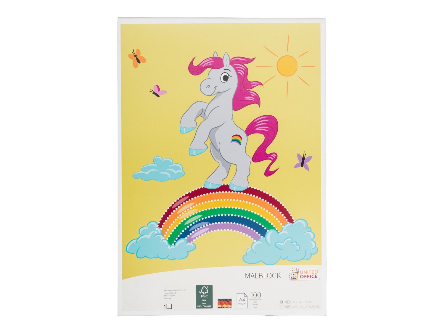 Blocco da disegno A4, 100 fogli United Office, prezzo 1.49 €
- A4
- 100 ...