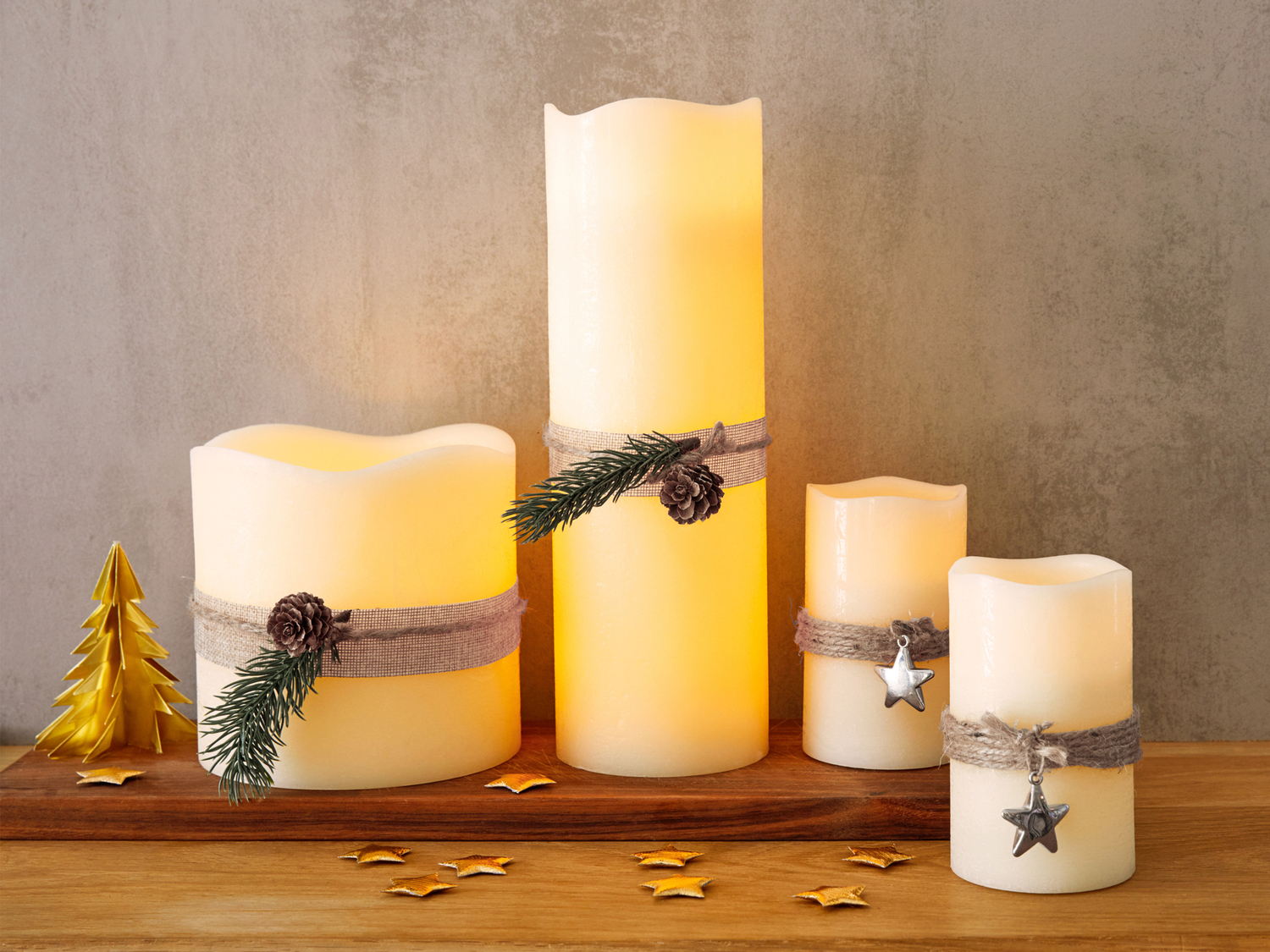 Candela LED Melinera, le prix 8.99 €
1 o 2 pezzi
- Luce d’atmosfera ...