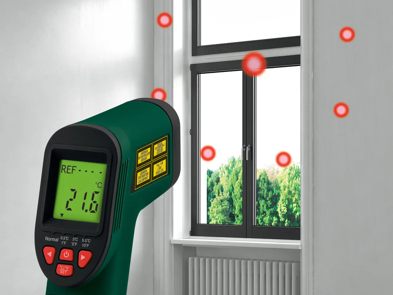 Misuratore di temperatura ad infrarossi , prezzo 12.99 EUR 
Misuratore di temperatura ...