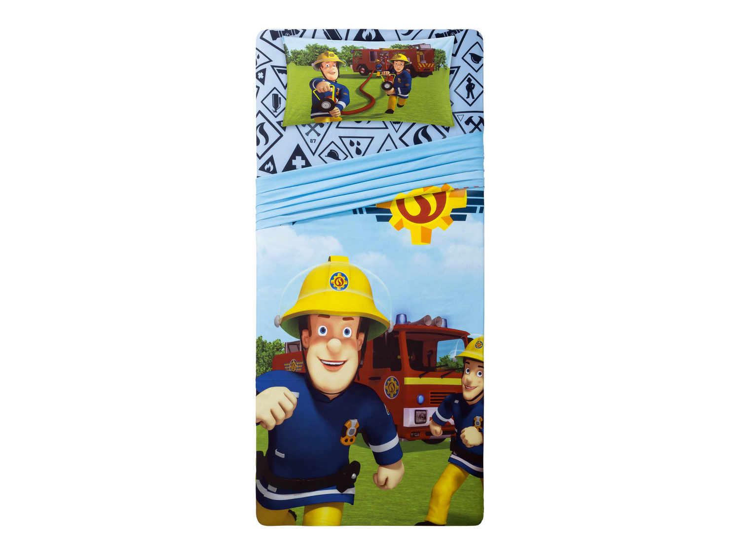 Completo lenzuola singole Paw Patrol, Sam il pompiere, Minions, Minnie Mouse, Miraculous, ...