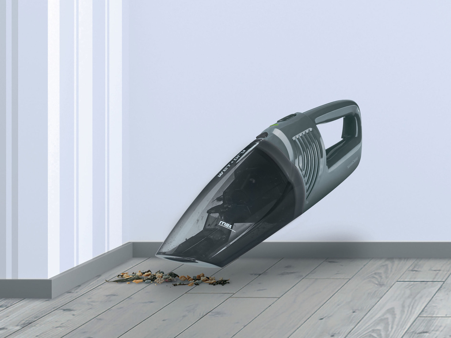 Mini aspirapolvere-liquidi ricaricabile Silvercrest, prezzo 19.99 €
- Batteria ...