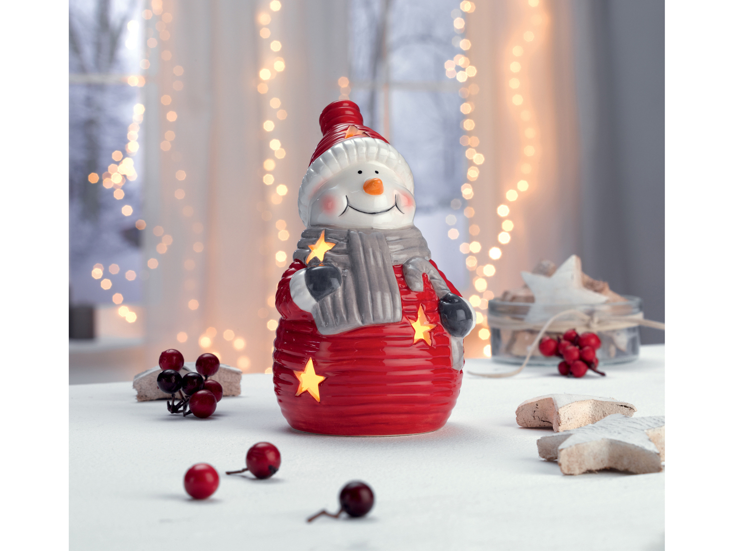 Figura natalizia a LED Melinera, prezzo 4.99 €
- In ceramica
- Luce bianca ...