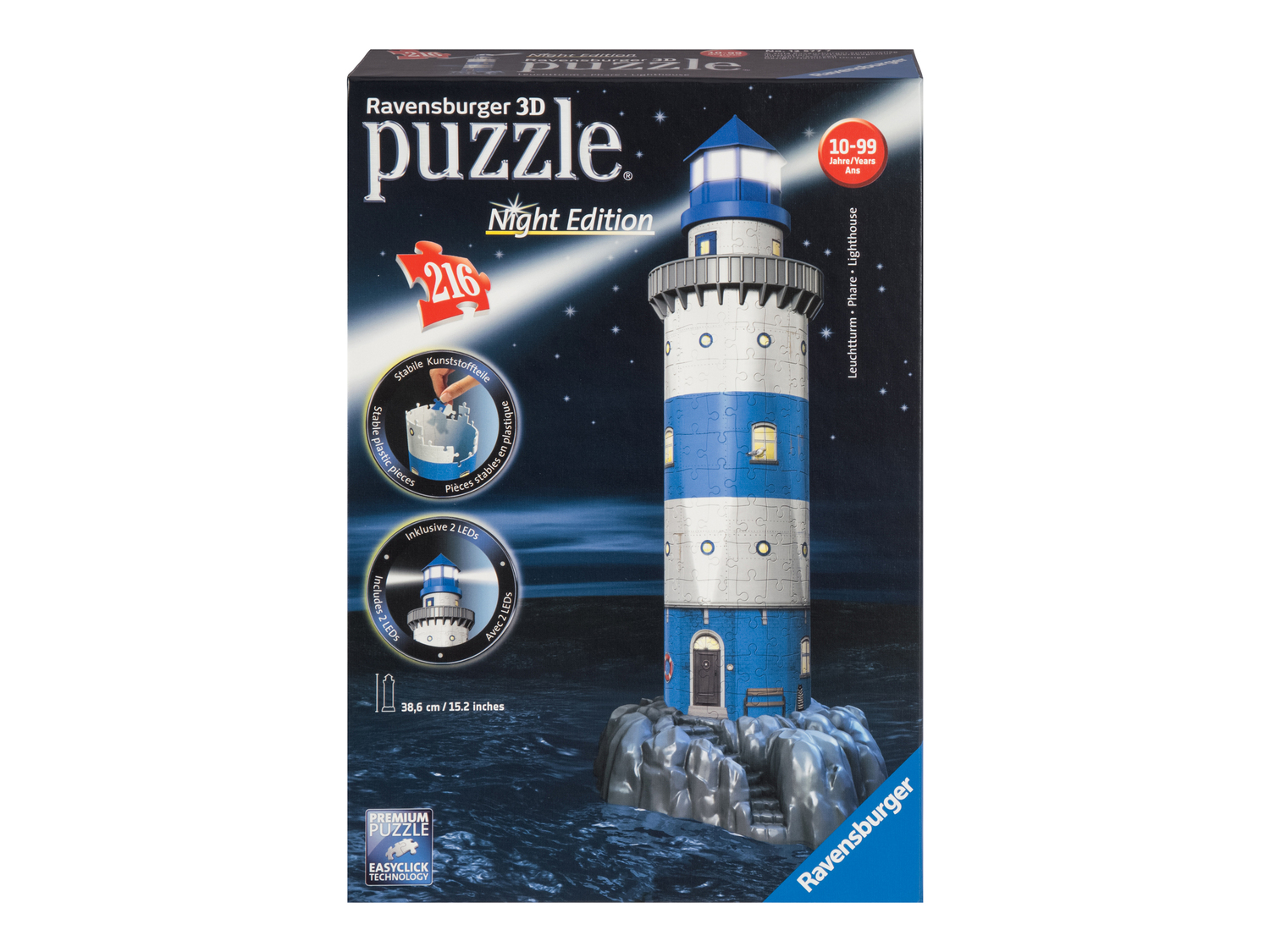 Puzzle 3D con LED Ravensburger, prezzo 19.99 €
- Età minima: ...