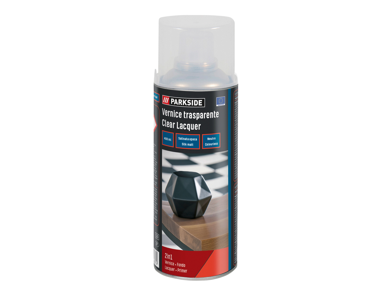 Vernice trasparente o colorata spray Parkside, prezzo 2.49 &#8364; 
400 ml
Caratteristiche
 ...