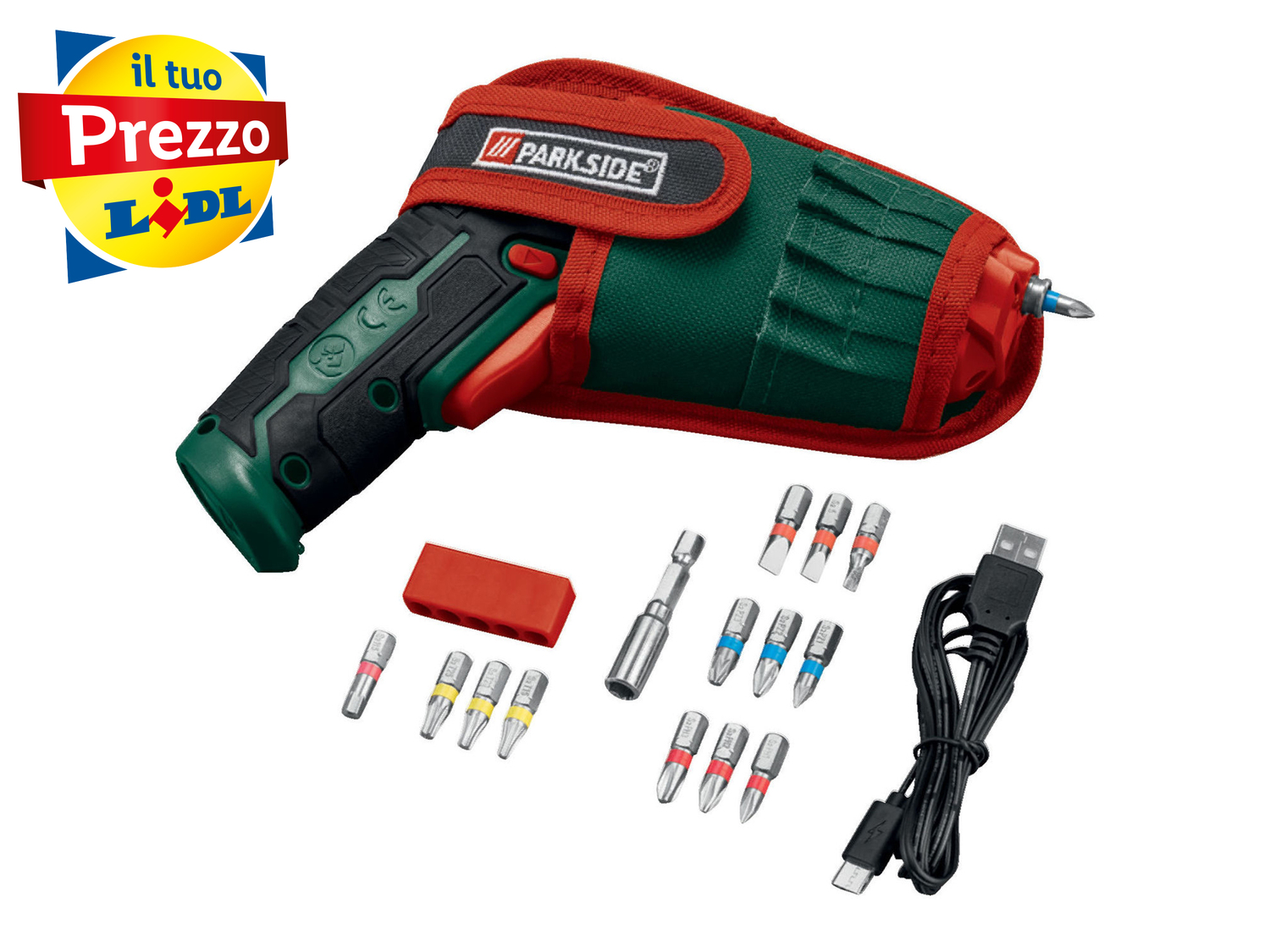 Avvitatore ricaricabile con cambio bit integrato Parkside Rapidfire 2.2, prezzo ...