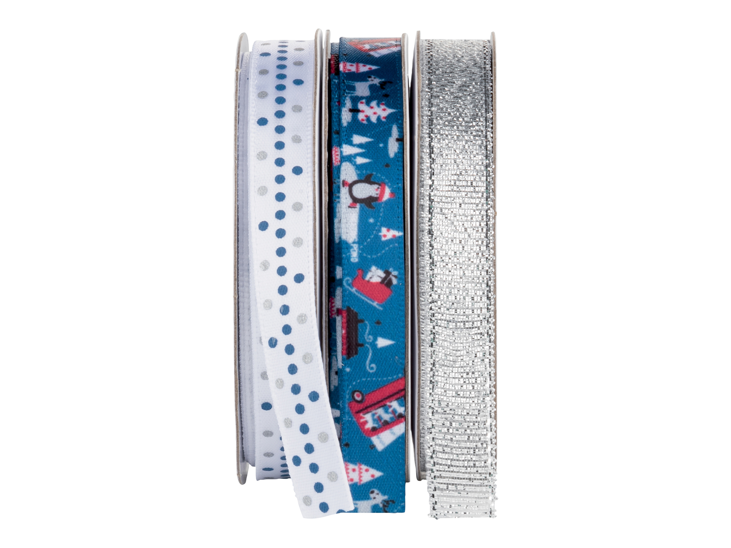 Nastro per pacchi regalo 5 m Crelando, prezzo 1.99 €
3 pezzi
Caratteristiche