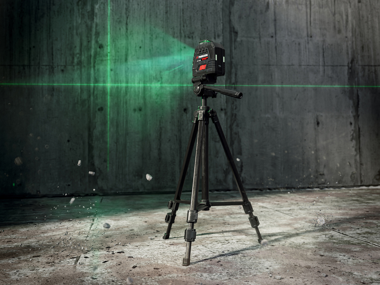 Livella laser a croce ricaricabile con treppiede Parkside, prezzo 49.00 € ...