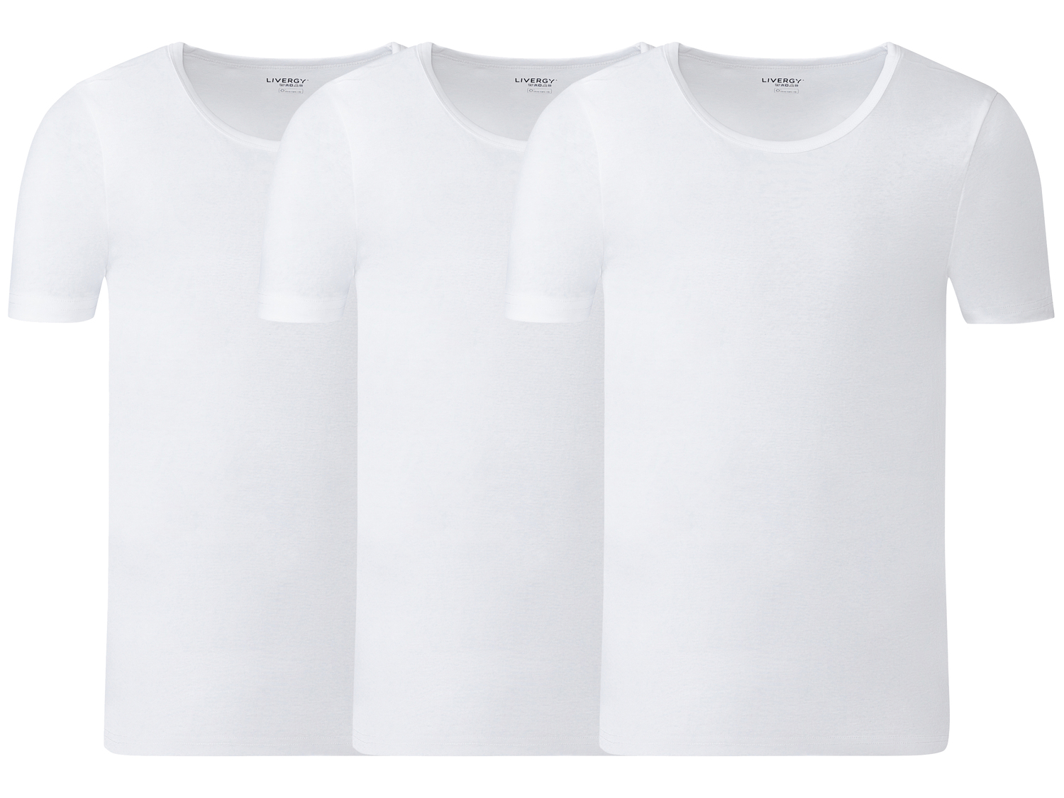 T-shirt intima da uomo Livergy, prezzo 11.99 €
3 pezzi - Misure: M-XL ...