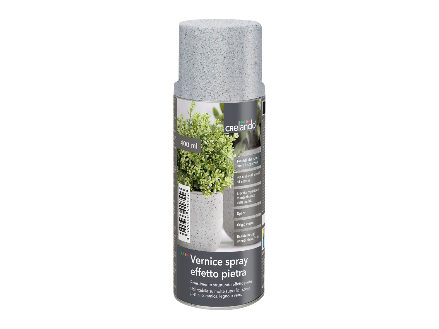 Vernice spray effetto pietra, metallica o argento Crelando, prezzo 3.99 &#8364; ...