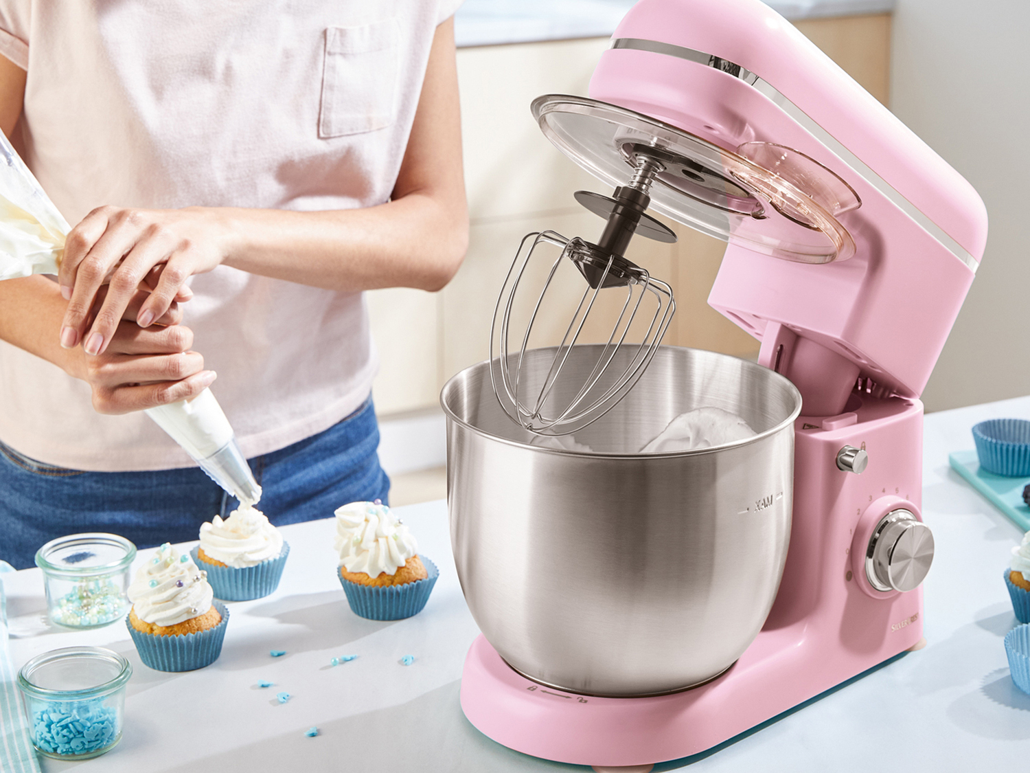 Robot da cucina Prezzo-lidl, prezzo 59.00 €
Rosa
- Sistema di mescolamento planetario ...